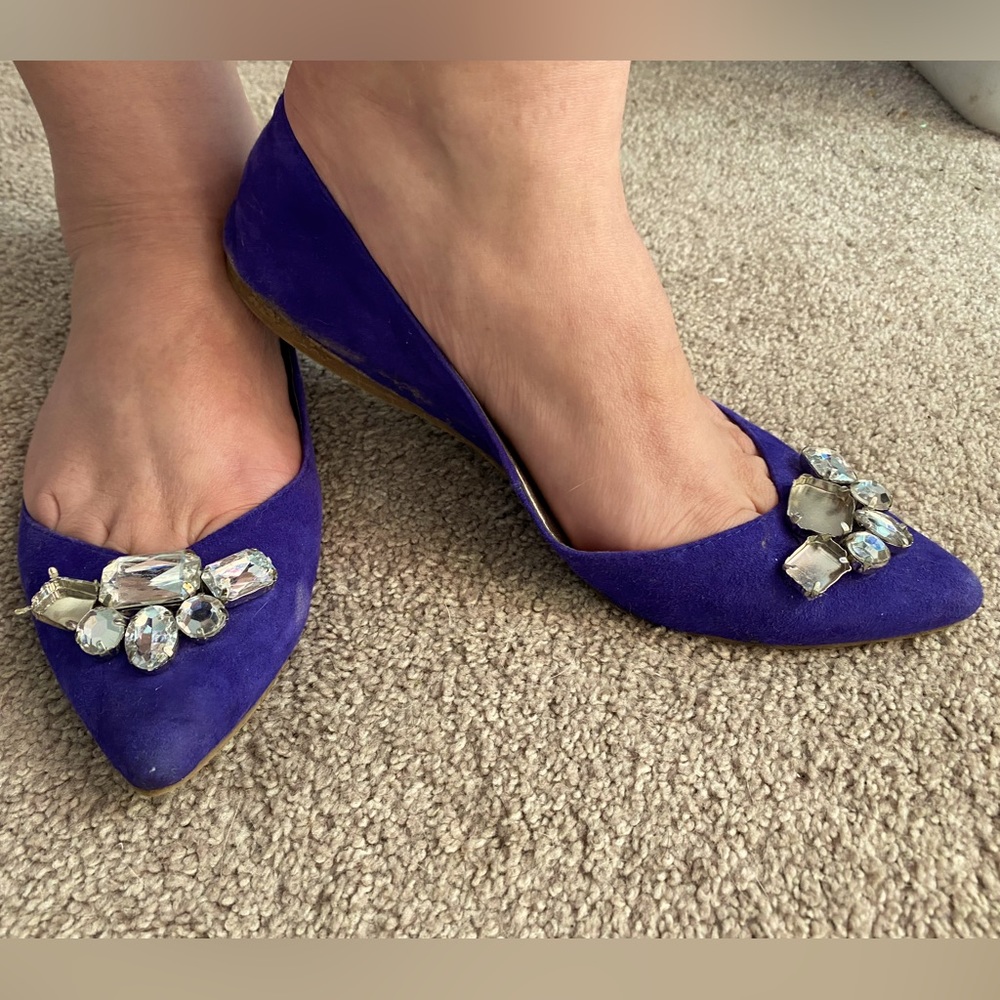Well-loved leather flats by Audrey Brooke